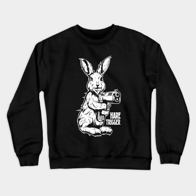 Hare Trigger Crewneck Sweatshirt by AlchemyStudio